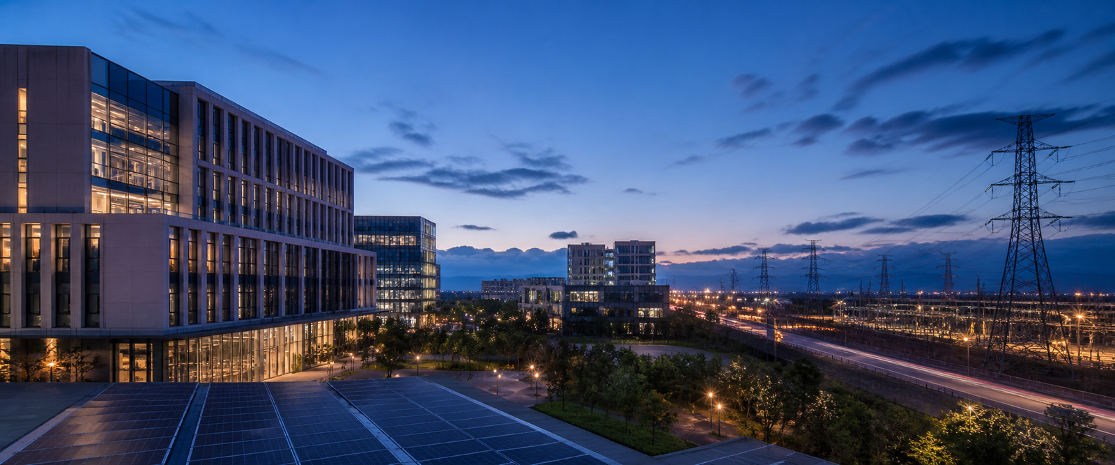 Conceptual buildings and electrical infrastructure