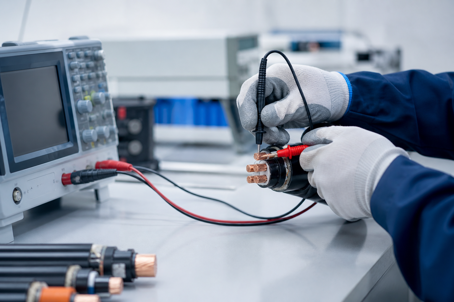 Conceptual laboratory cable testing
